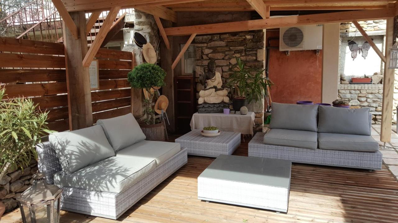 Villa L'Olivier Chez Mame Marthe Vallon-Pont-dʼArc Exterior foto